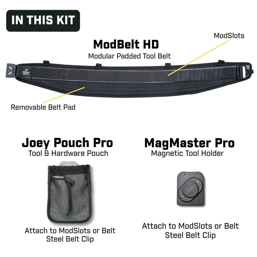 Modular Belt Kit Modular Tool Belt Kits for Tradespeople in United States – Holstery